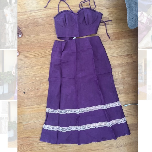 Reformation Rima Linen Two Piece set - Picture 5 of 8